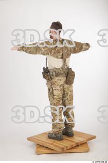Soldier in American Army Military Uniform 0004